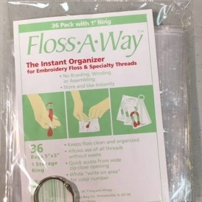 Floss-A-Way 36 bags with 1" ring