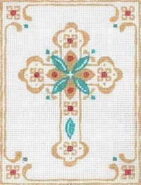 Cross Gold w/ Border #1