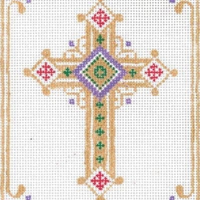 Cross Gold w/ Border #3