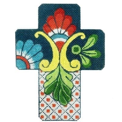 Cross Small Talavera Aqua