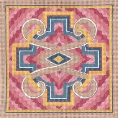 Faux Bargello Design in Pink