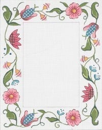Frame w/ Spring Flowers