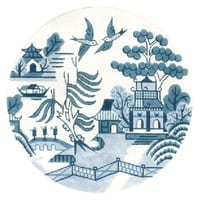 Blue Willow Small Round