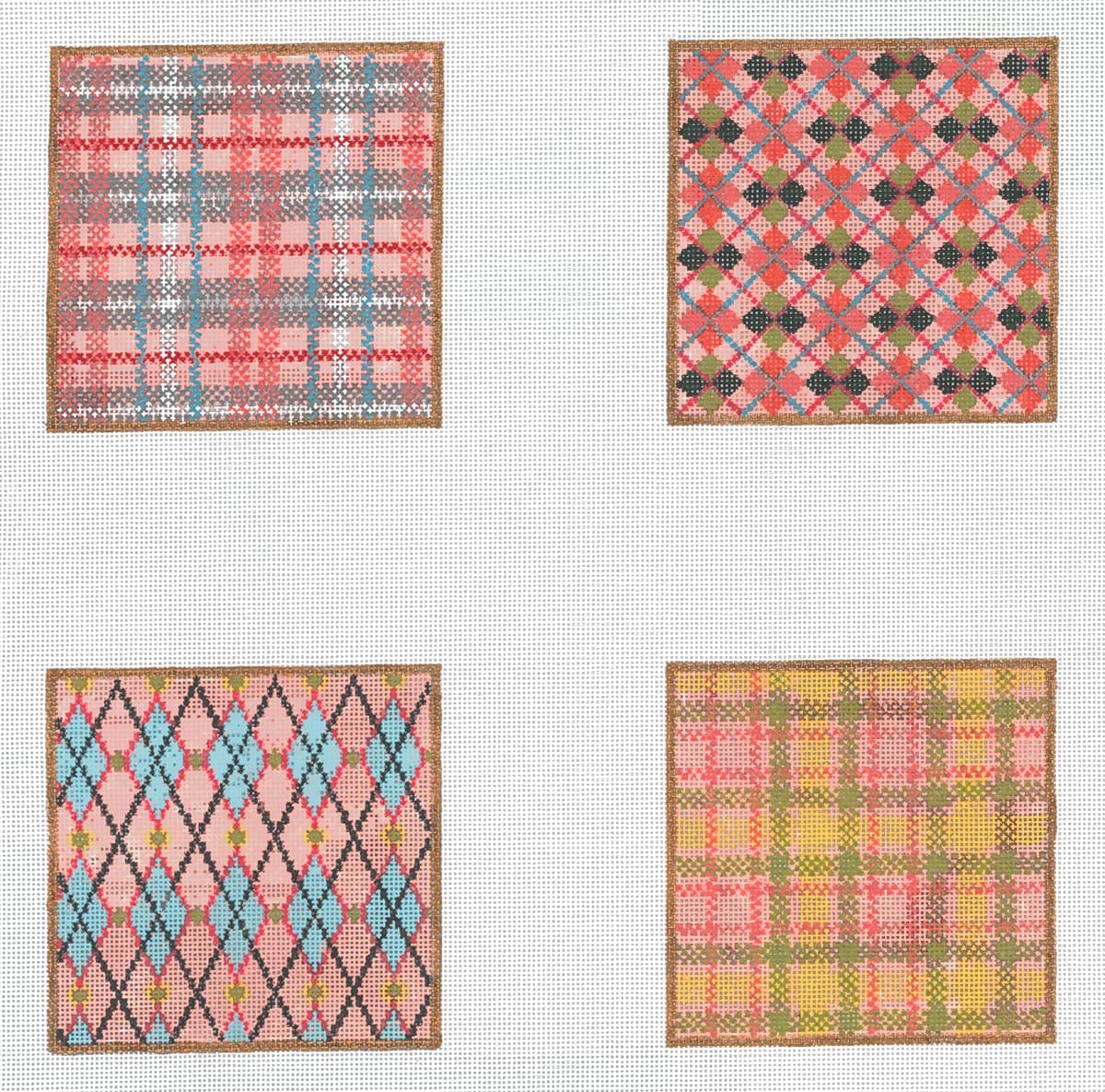 Mad for Plaid Coaster Set