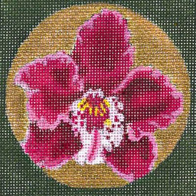 Orchid Coaster- Burgundy