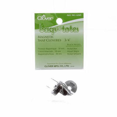 3/4" Snap Closure Black Nickel