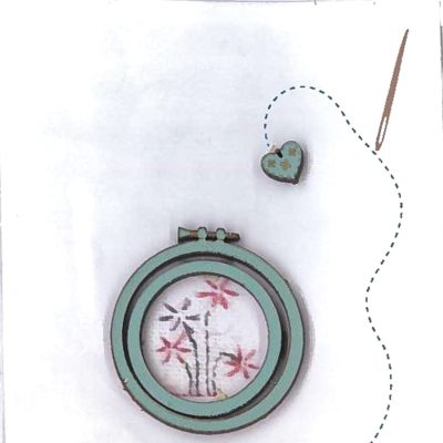Embroidery Hoop- Blue