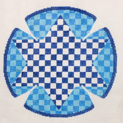 Checkerboard Star Yarmulke