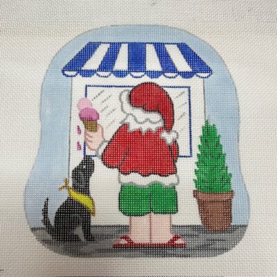 Santa Getting Ice Cream