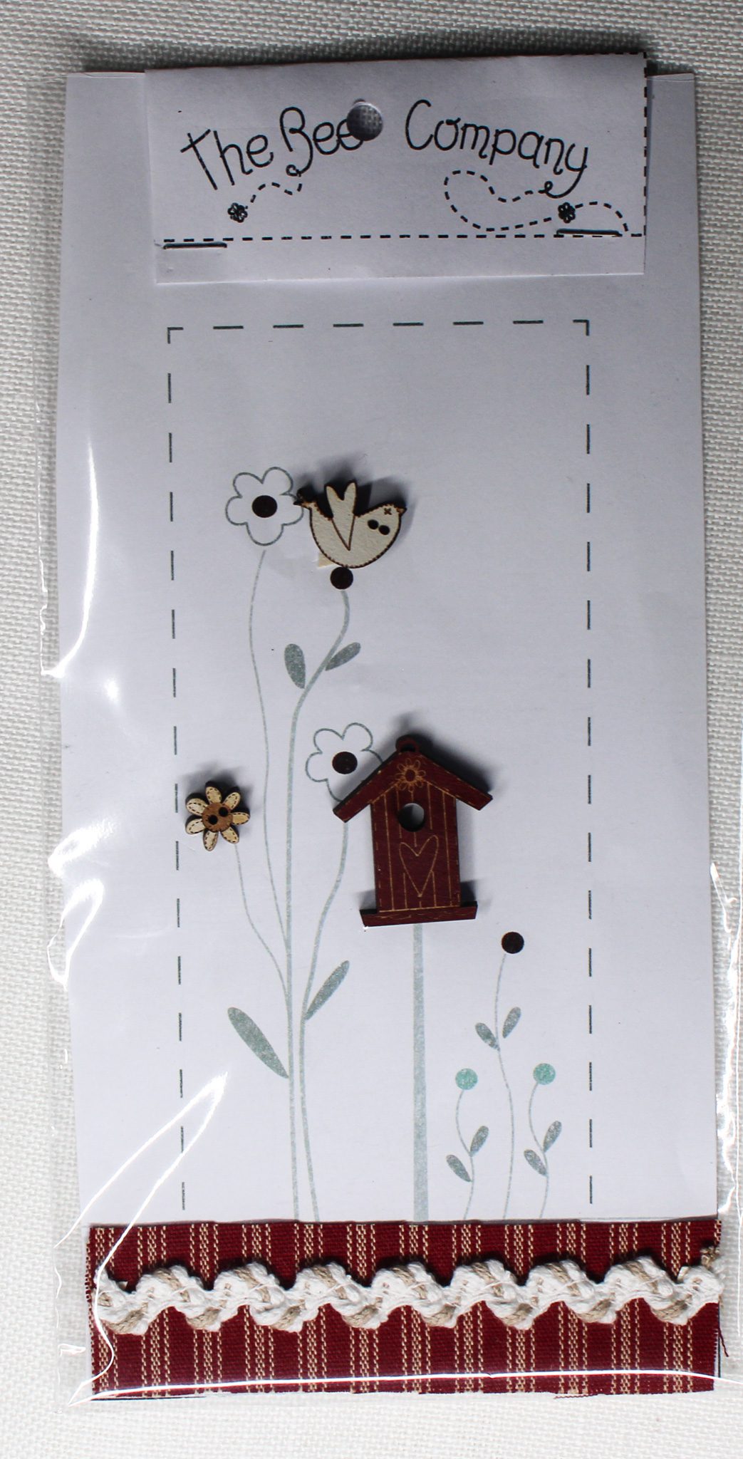 Birds and Red Birdhouse
