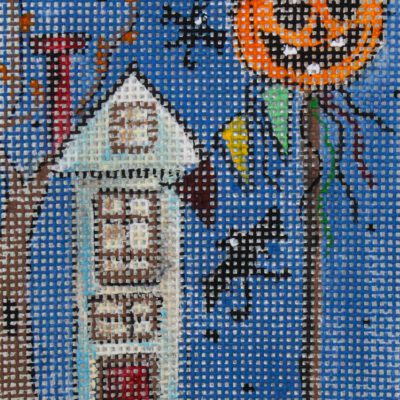 House with Large Pumpkin